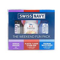 Набір лубрикантів Swiss Navy Weekend Fun Pack 3 х 30 мл