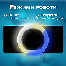 Кільцева лампа 26 см RGB MJ26 зі штативом на 2м лампа для селфі лампа для тік тока різнокольорова, фото 4