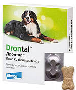 Дронтал Плюс XL Drontal Plus XL таблетка зі смаком м'яса від глистів для великих собак, 1 таблетка на 35 кг