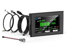 Екран для моніторингу акумулятора BMS Jikong LCD 4.3" сенсорний 2S-24S Black (3_05855)