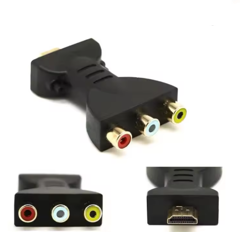 Перехідник адаптер HDMI до 3RCA AV TV аудіо- та відеопередавання