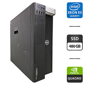 Робоча станція Dell Precision T7810 MT/ 2x Xeon E5-2697 v3/ 64 GB RAM/ 480 GB SSD/ Quadro K2200 4GB/ 825W, фото 1