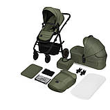 Універсальна коляска 2 в 1 Lionelo AMBER PLUS GREEN FOREST, фото 6