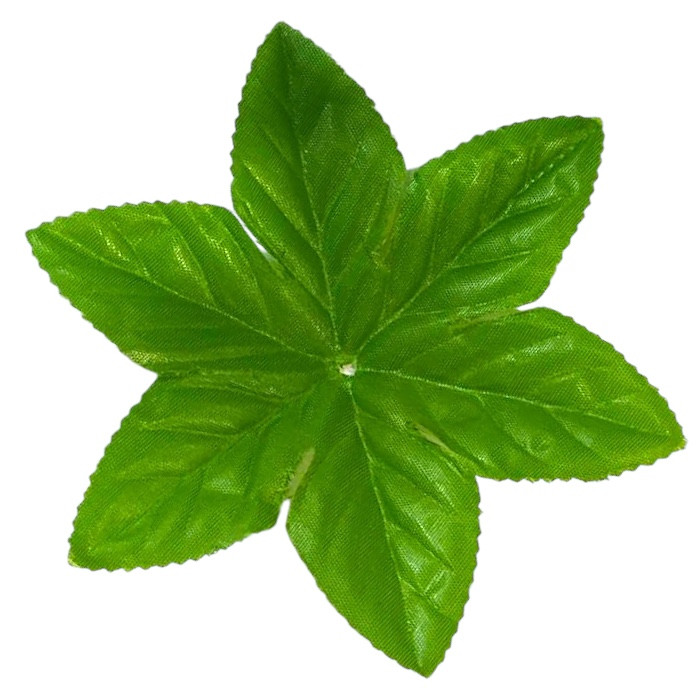 Лист штучний підставка троянда 6-ка зірка, 15см, фото 1