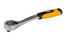 Трещотка гнутая MASTERTOOL 3/8" 72Т 78-0121