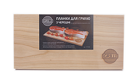 Планки для гриля з черешні 30x15x0,8 см 2 шт GRILLI 777725