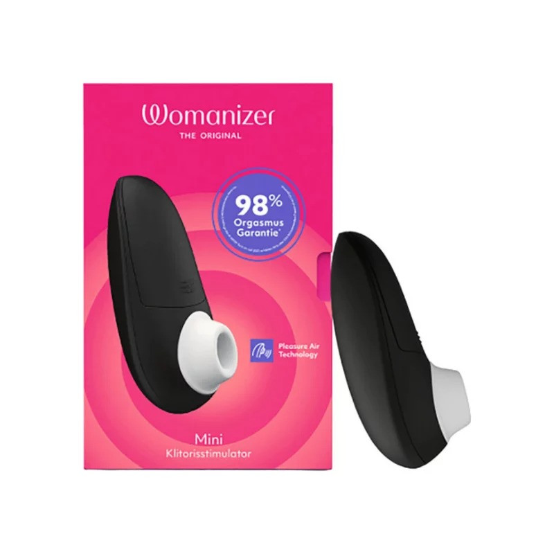 Вакуумний міні-стимулятор клітора Womanizer Mini 2 чорний для жінок потужний інтимний масажер