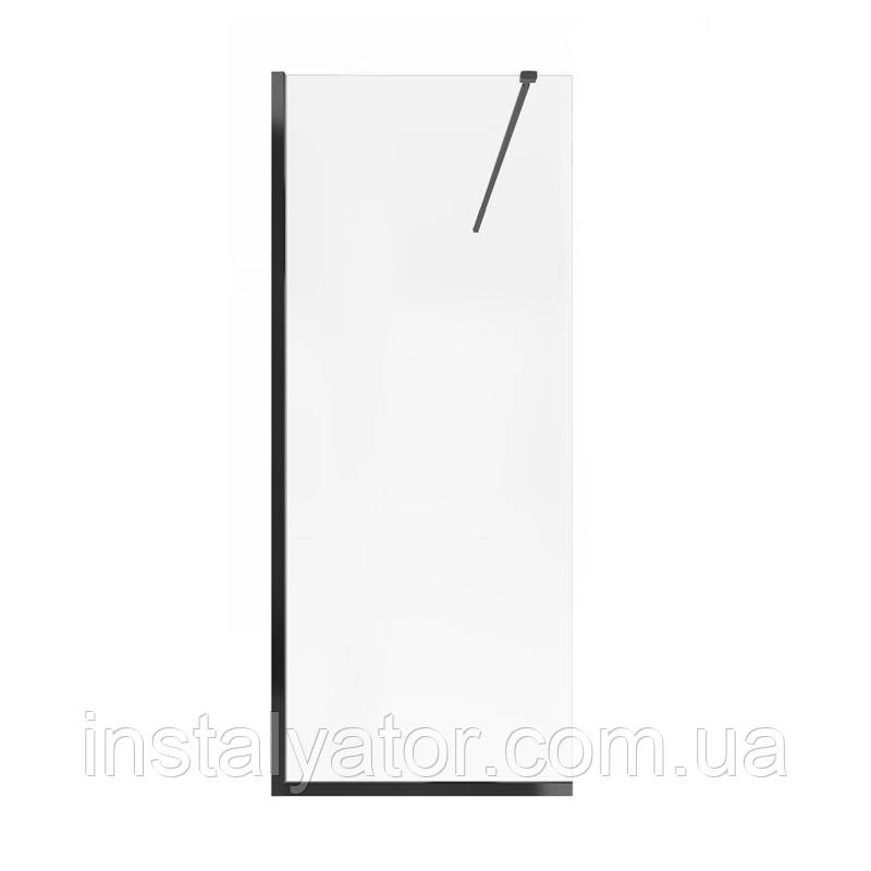 Душова перегородка Qtap Walk-In Standard BLM209.C8 90х190 см, скло Clear 8 мм, покриття CalcLess