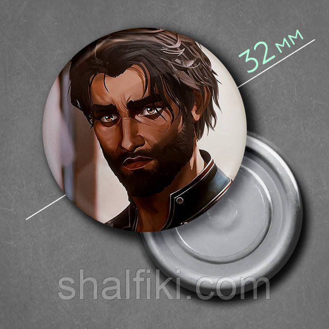 "Джейс Таліс (Аркейн / Arcane)" магніт круглий Ø32 мм, фото 1