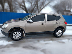 Хром дверних стійок (4 шт, нерж) Carmos - Турецька сталь для Nissan Qashqai 2010-2014рр