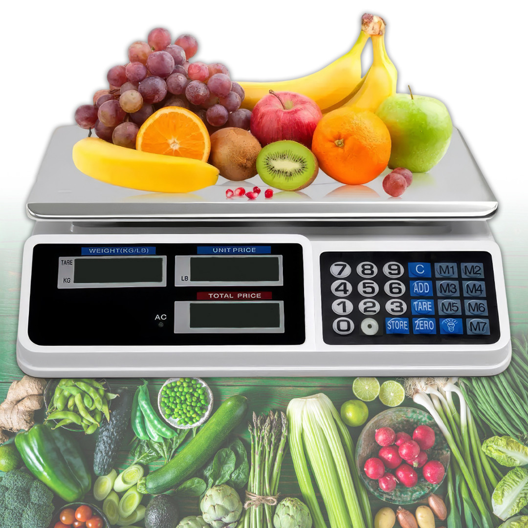 Ваги торговельні електронні до 50 кг на акумуляторі Digital Pricing Scale, фото 1