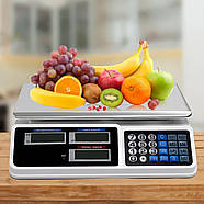 Ваги торговельні електронні до 50 кг на акумуляторі Digital Pricing Scale, фото 3