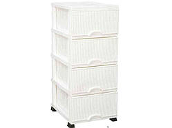 Комод 4-яр. білий NOSTALGIA пластик N293 ТМ ELIF