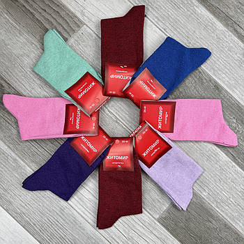 Шкарпетки жіночі демісезонні бавовна Житомир, розмір 35-41, кольорове асорті, 005