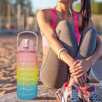 Спортивна пляшка для води 3 в 1 об'ємом 2 літри, Bottle 209407, фото 4