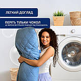 Подушка П-подібна IDEIA 140х75х20 см U-shape для вагітних, реабілітації та щоденного комфорту, з наволочкою на блискавці, фото 8