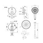 Комплект для душу Qtap Olsava Chrome: Змішувач QTOS6212107ODC + Лійки (QTRUC125CRM45952,QTHLA107CRM45948) +, фото 2