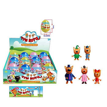 Ігрові фігурки-сюрприз у яйці з м/ф "Три коти" HT18235 G-Rich