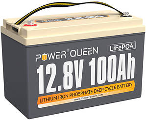 Акумуляторна батарея Power Queen LiFePO4 12.8 V 100 Ah із системою керування BMS