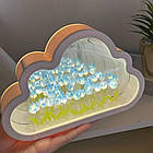 Нічник Хмара з тюльпанами + Кулон I Love you / Світлодіодний світильник з 3D ефектом, фото 2