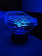 3d-світильник БМВ М5 Е30 BMW, 3д-нічник, кілька підсвіток (на пульті), подарунок автолюба, фото 2