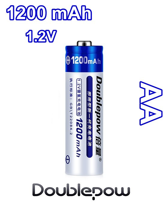 Акумуляторна батарейка Doublepow AA 1.2V 1200 mAh, фото 1
