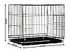 Клітка транспортер для перевезення собак 60x42x50см, фото 7
