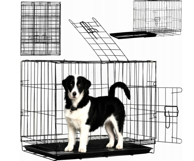 Клітка транспортер для перевезення собак 60x42x50см