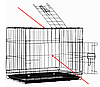 Клітка транспортер для перевезення собак 60x42x50см, фото 9