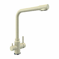 Смеситель для кухонной раковины Platinum под фильтр двухрычажный песочный KT 8201 (8626)