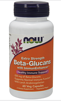 Бета Глюкан, Now Foods, Beta-Glucans with ImmunEnhancer, (250mg), 60 vcaps