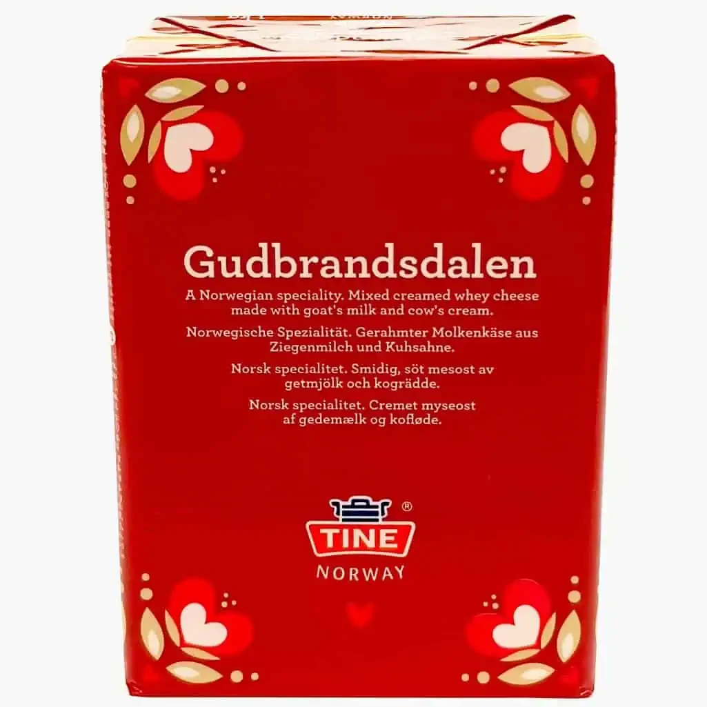 Gudbrandsdalen TINE Norway 1 кг коричневий карамельний сир Гудбрандсдален Норвегія