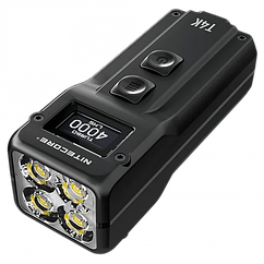 Потужний міні ліхтарик EDC Nitecore T4K 4000лм з дисплеєм OLED Type-C (5 режимів)