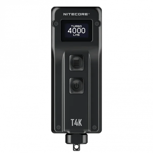 Потужний ліхтарик EDC Nitecore T4K 4000лм з дисплеєм OLED Type-C (5 режимів)
