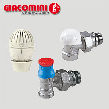 Комплект для підключення радіатора 1/2"х16 Giacomini кутовий