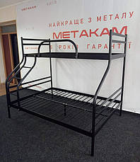 Двоярусне триспальне ліжко Смарт Метакам з міцного металу (Smart), фото 5