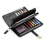 Гаманець жіночий із натуральної шкіри. Стильний шкіряний гаманець Червоний, фото 7