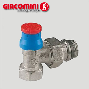 Радіаторний термостатичний клапан 3/4" Giacomini кутовий, фото 1