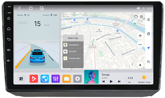 Штатная магнитола Mekede MS Geely SC7 (2014-2015) QleD