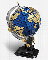 Глобус із мапою світу Конструктор пластиковий обертовий 1455 пазлів