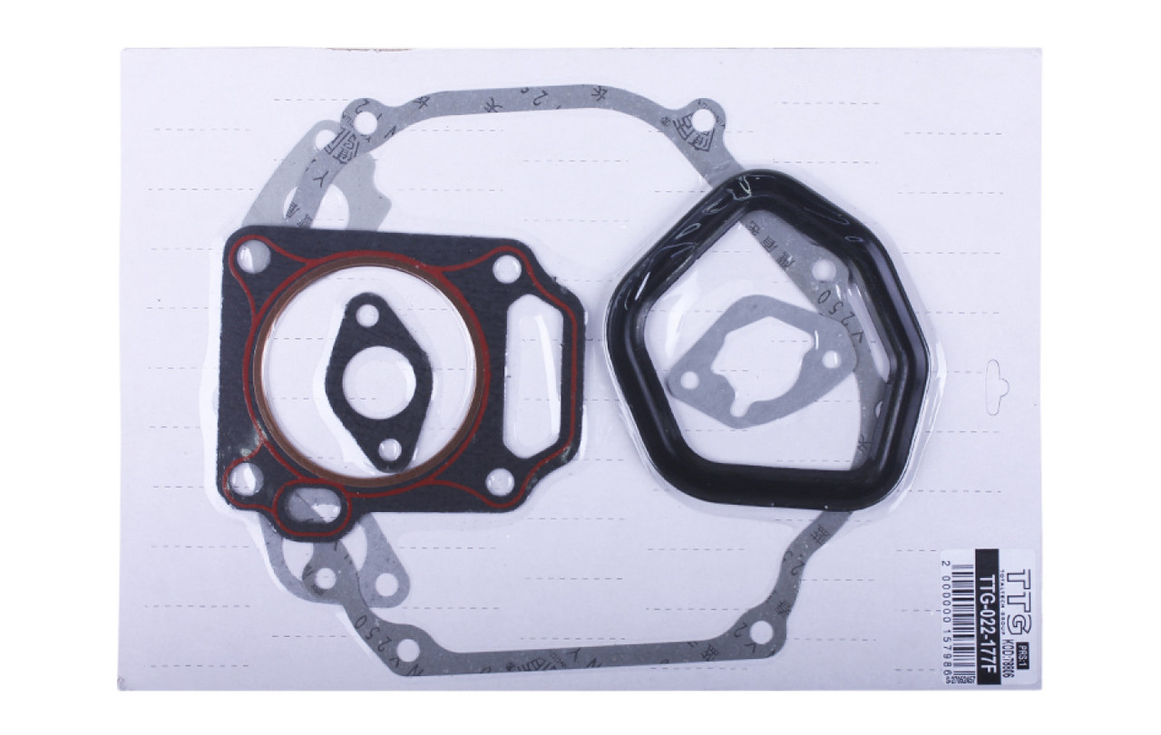 Прокладка двигуна TTG на бензиновий двигун 177F, комплект: 9 шт., фото 1