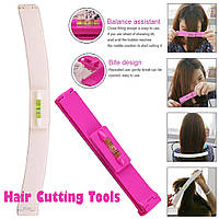 Лекало для стриження з регульованим рівнем. Для човника, хвоста та окантовки. Велике, 28 см. Біле.