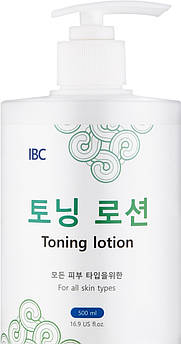 IBC Toning lotion Тонізуючий Лосьйон для всіх типів шкіри 500 мл салонів краси, макіяжу, професійної косметики