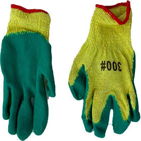 Рукавички трикотажні "Вампір" жовто-зелені 2024-2-65