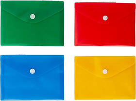 Папка  А6 на кнопці мікс кольорів 3-115 (21707)