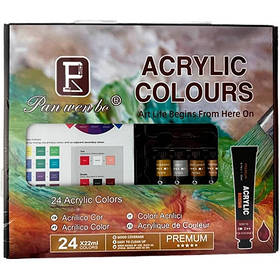 Фарби акрилові 24кольори * 22мл YL22-24A 3-398 (22129)