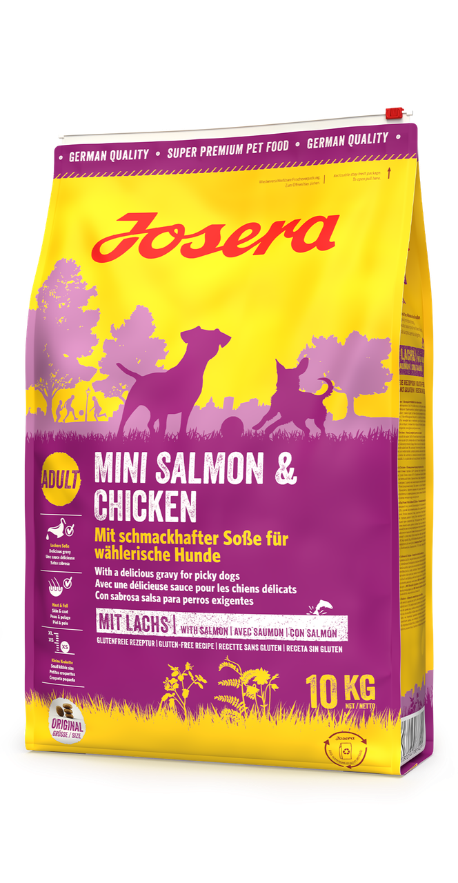 Сухий корм Josera Mini Adult Salmon & Chicken з лососем та куркою для собак дрібних порід 10 кг