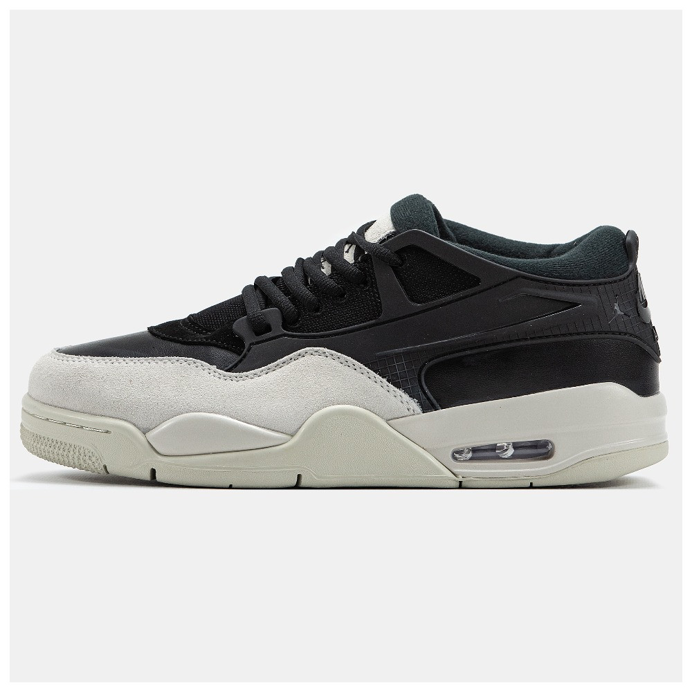 Чоловічі кросівки Nike Air Jordan 4 RM x Nigel Sylvester Black Grey, шкіряні кросівки найк аір джордан 4 найджел сильвестр