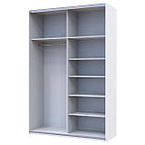 Шафа купе Doros G-Caiser Білий Дуб Евок 1 ДСП / 1 дзеркало 160х60х240 (42005071), фото 4