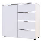 Комод у вітальню Doros Рон 1 80х38х81 см Білий (DRS-011292)